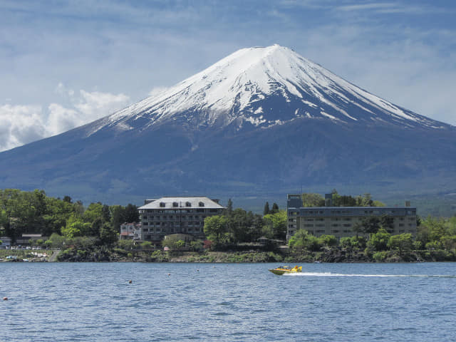 日本山梨縣 河口湖 富士山