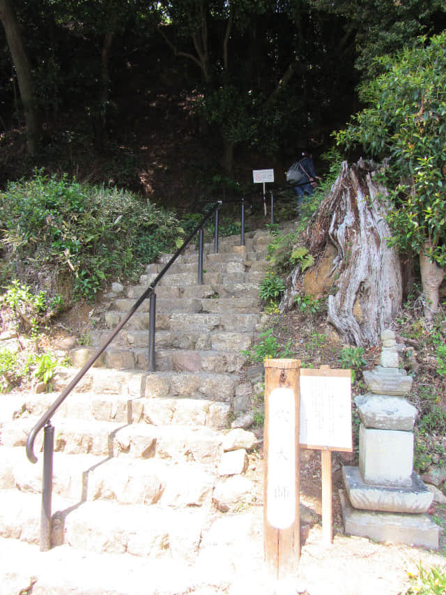 濱松舘山 登山道石級