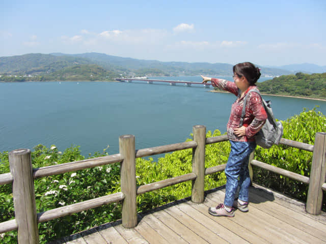 濱松 舘山展望台 眺望濱名湖、富士山