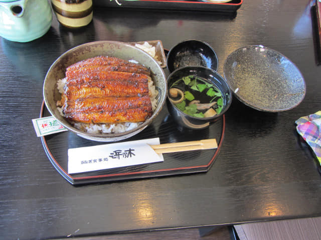 濱松濱名湖舘山寺港 浜乃木鰻料理 大鰻魚飯定食