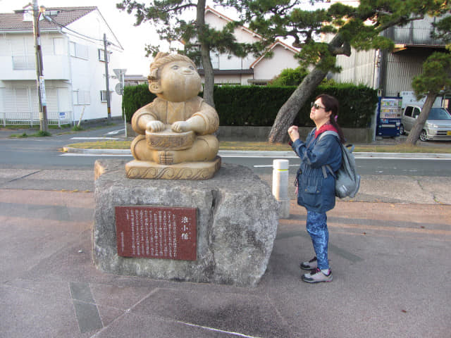 濱松馬郡車庫巴士總站步行往弁天島海濱公園 舊東海道松並木 浪小僧