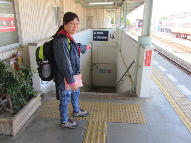 濱松西鹿島駅遠鐵電車、天濱線電車 轉乘通道