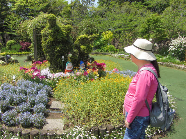 掛川城本丸廣場 掛川城公園．花廣場