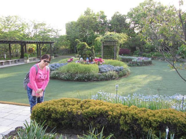 掛川城公園．花廣場 本丸廣場 黃昏景色