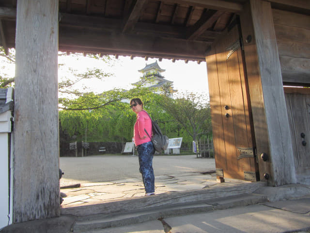 掛川城公園．四足門 黃昏