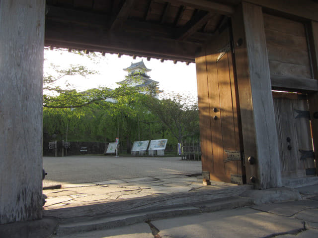 掛川城公園．四足門 黃昏