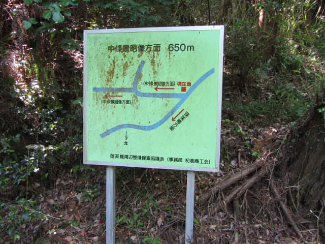蓬萊七福神の小路 往中條景昭像公園 岔路口 地圖