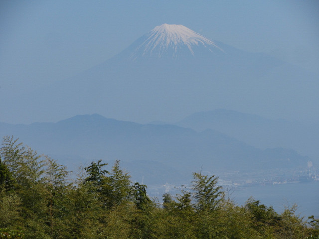 静岡市日本平 東展望台 眺望富士山