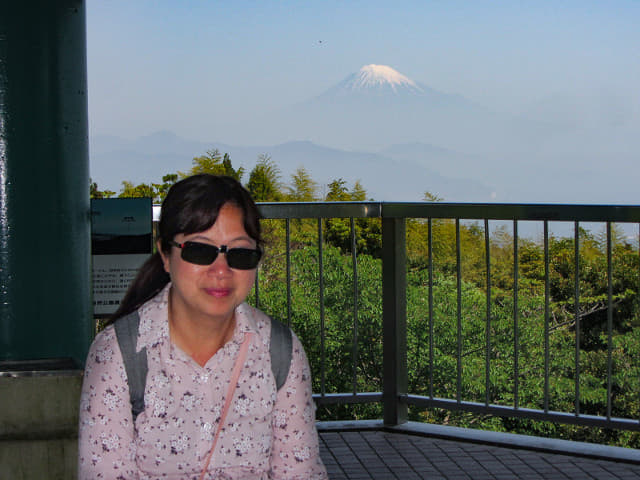 静岡市日本平 東展望台 眺望富士山