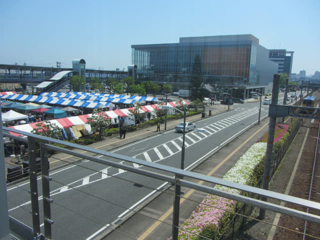 静岡市 清水駅 (Shimizu Station) 前露天市場