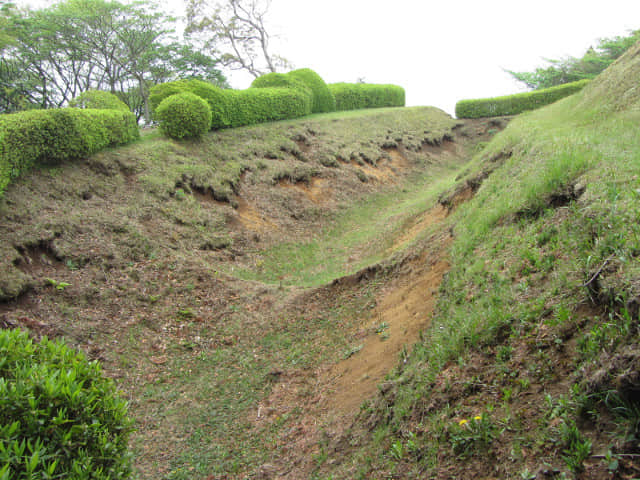 山中城跡 出丸御馬場崛