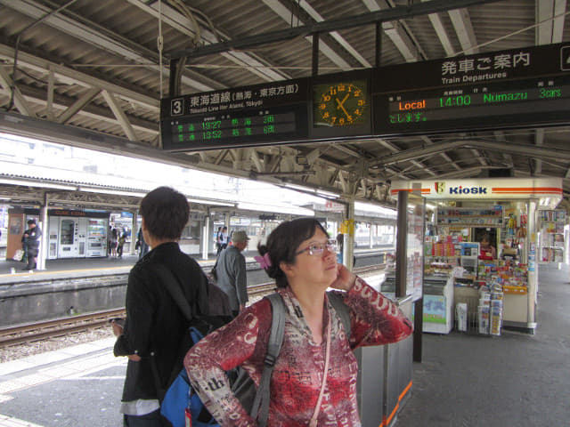 靜岡縣三島市三島駅月台