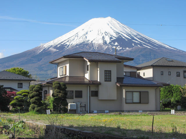 山梨縣富士吉田市 富士山美景