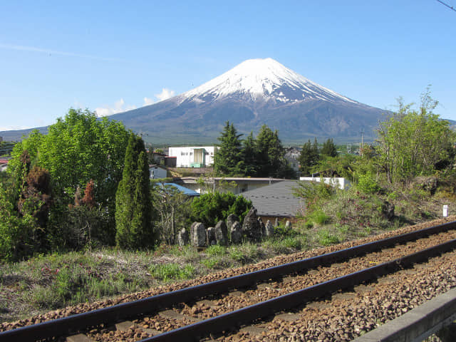 山梨縣富士吉田市 富士山美景