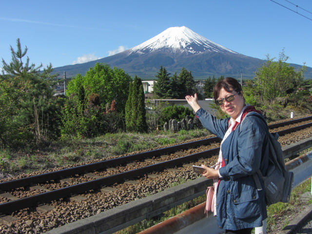 山梨縣富士吉田市 富士山美景