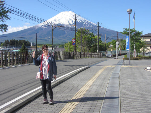 山梨縣富士吉田市 富士山美景