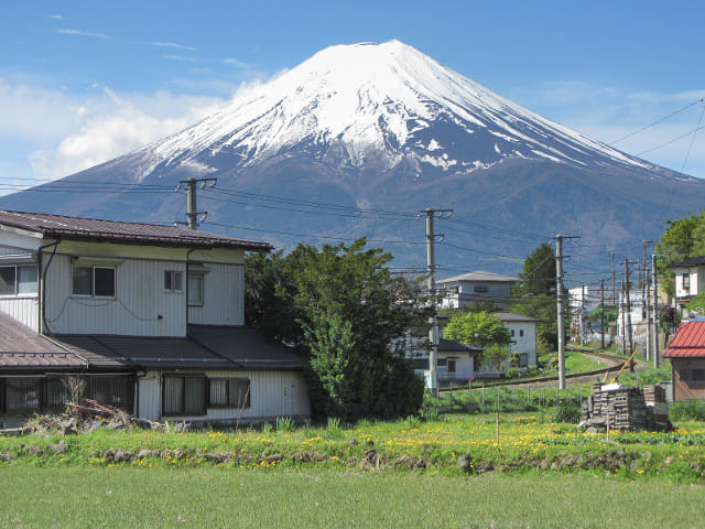 新倉山淺間公園 下吉田駅 富士山景色