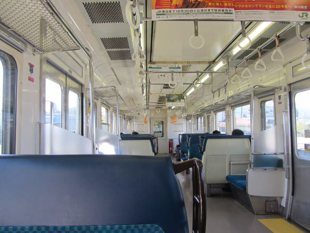 下吉田駅乘富士急電車往河口湖駅