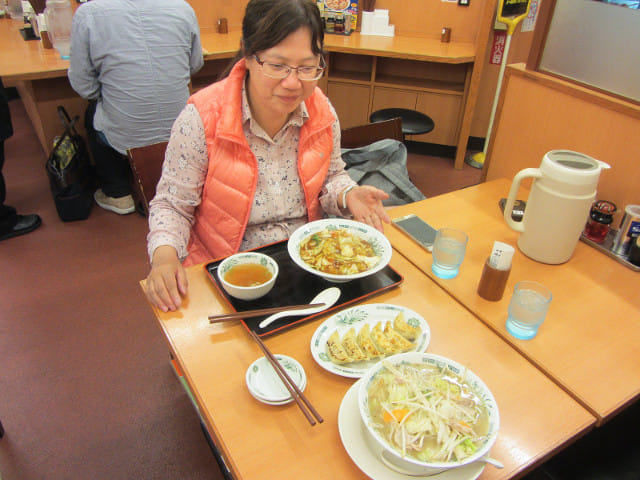 東京都．立川市 日高屋中華食堂 晚餐