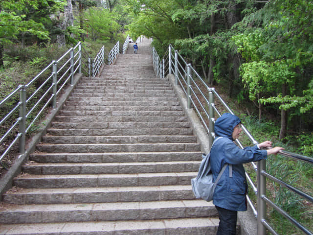 山梨縣富士吉田市 新倉山淺間公園 (新倉淺間公園) 登山石階