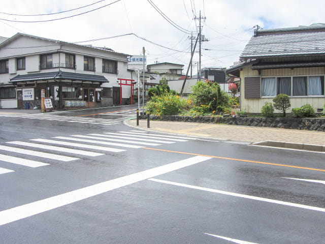 富士河口湖町 步行往河口湖駅