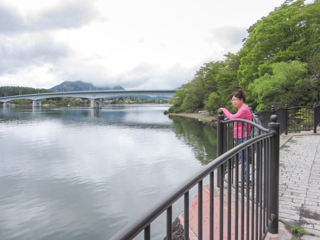 山梨縣富士河口湖町 河口湖 産屋ヶ崎