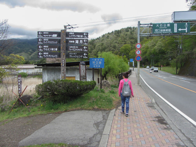 山梨縣富士河口湖町 河口湖畔步道