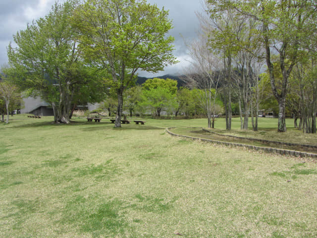 河口湖・黄金の七福神巡り 河口湖美術館芝生廣場