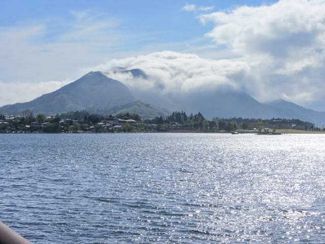 河口湖 富士山