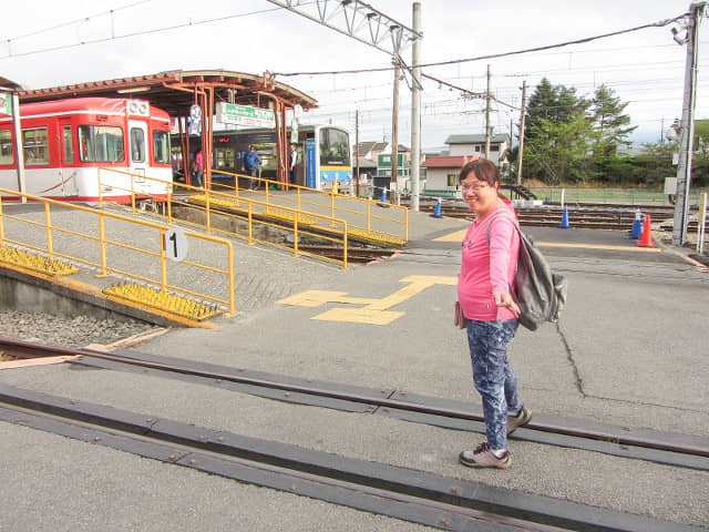 山梨縣富士河口湖町 河口湖駅月台