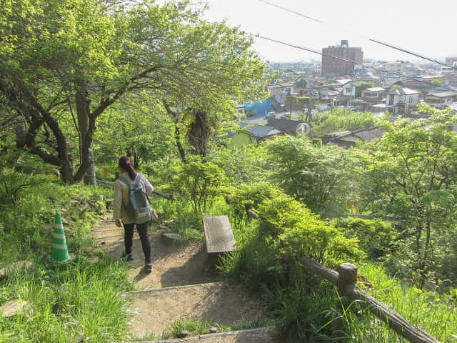 羊山公園 牧水之滝