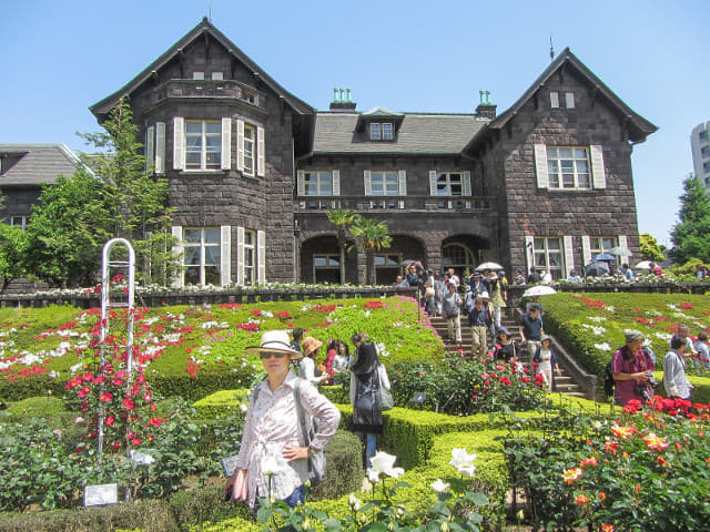 舊古河庭園．西洋庭園(玫瑰園)