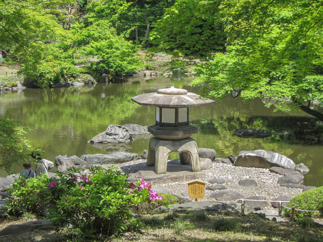 舊古河庭園．日本迴遊式庭園