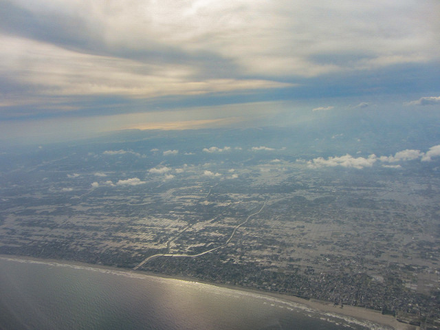 日本東京灣上空